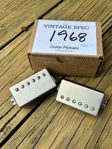 VINTAGE SPEC 1968 PAT # HUMBUCKER set by Tone Specific Larry Carlton ES-335 - Picture 1 of 7