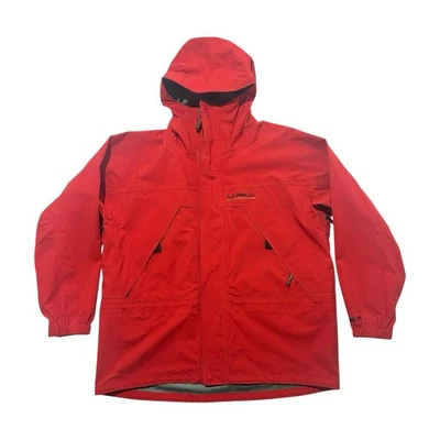 Vintage LL Bean All Conditions Gore-Tex Waterproof Rain Jacket Mens XL Red - Image 1 of 4