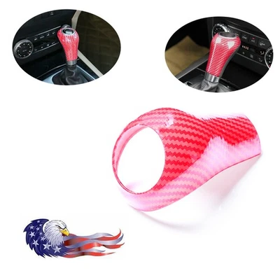 For Mercedes-Benz W204 A C E G CLS GLK Class Gear Shift Knob Cover Trim Red Foto 1 de 4