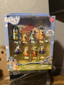 Bluey Family and Friends Gotta Be Done Work Pack 8 Figure Multi Pack - Picture 1 of 1