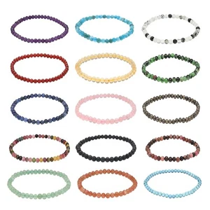 Fuente de vida Plus | Mini pulsera esférica | 4 mm | Pulsera de piedras preciosas de alta calidad - Imagen 1 de 173