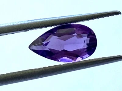 0.83Ct Pear Brilliant Shape Purple Natural Quartz Amethyst Certified By EGL USA  - Image 1 of 4