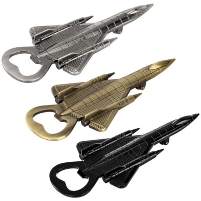 Portable Airplane Shape Bottle Opener Metal Beer Openers Corkscrew Bar Accessory - Image 1 of 4