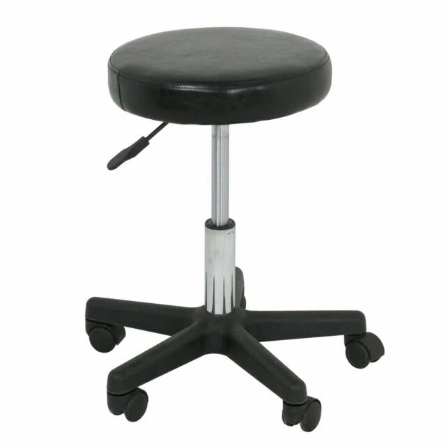 ZENY Hydraulic Shop Stool With Adjustable Height - Black