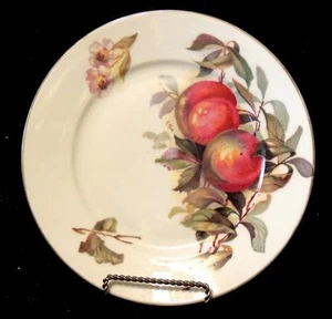 ROSENTHAL 9-1/2" FRUIT PLATE with BLOSSOMS & GOLD TRIM = Signed A. Koch = EUC - Picture 1 of 1