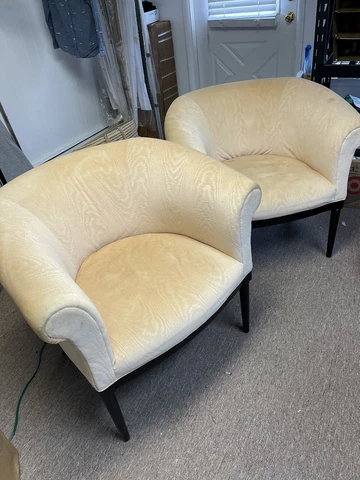 mid century barrel back lounge chairs Cover