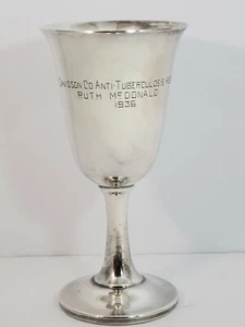 ELLMORE SILERWARE SILVERPLATED GOBLET 1936 - Picture 1 of 6