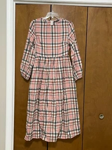 Kariertes Kleid mit Bischofsärmeln Größe S - Bild 1 von 8