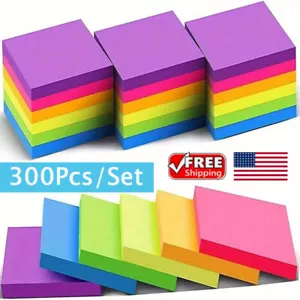Post It Notes Pop-Up, Sticky Notes 300pcs Bright Colors Student/Office Must-Have - Picture 1 of 9