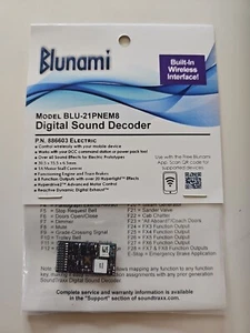 SoundTraxx Blunami 886603 Electric Locomotive Sound Decoder 21 Pin HO O Scale - Picture 1 of 2