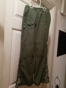khaki green long pants girls old navy straight or flare legs - Picture 1 of 12