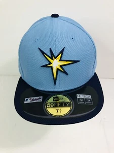 Tampa Bay Rays Hat New Era MLB Diamond Era 59Fifty Fitted Size 7 3/8 - Picture 1 of 6