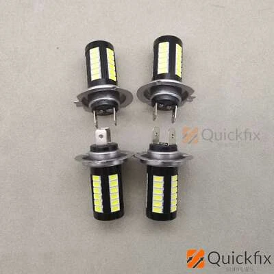 4x H7 Super Bright LED Headlight Bulbs Conversion Kit High Low Beam 6000K White - Image 1 of 4