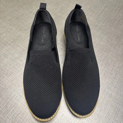 Me Too Andie Slip On Knit Wedge Shoes Women's Sz 8 W Black Knit (VGC) - Image 1 of 4