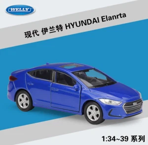 Welly 1:36 Hyundai Elanrta Diecast Model Car Pullback Boy Toy - Picture 1 of 12