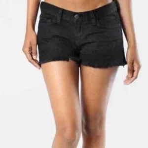 J Brand Vixen Cut Off Denim Jean Shorts Black 25 EUC - Picture 1 of 4