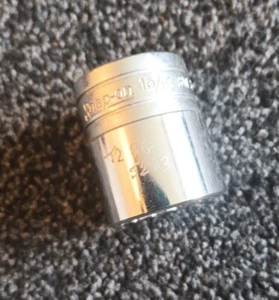 Snap On Tools 1/2"" Antrieb 15/16"" 12pt flache Buchse SAE SW301 USA geätzt NEU - Bild 1 von 3