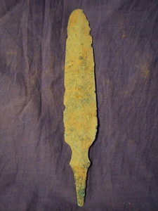 Ancient Large Size Bronze Dagger Blade Bactrian 300 BC #BK489 - Picture 1 of 4