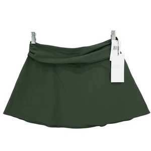 NWT KARLA COLLETTO Cover Up Skirt MILITARY GREEN A-Line Stretch Size SMALL - Picture 1 of 5