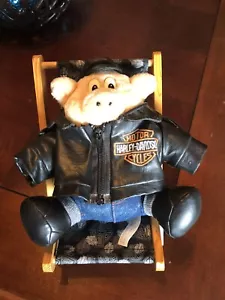 Harley-Davidson Hog In Miniature Lounge Chair, 7 inches tall - Picture 1 of 6