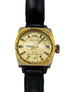 Reloj Brichot 17j para mujer vintage chapado en oro inmejorable resorte principal funciona - Imagen 1 de 16