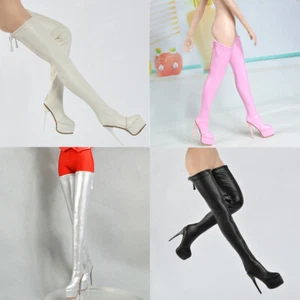 Damenschuhe 1:6 High Heels Stiefel hohl für 12" TBLeague UD Figuredoll - Bild 1 von 15