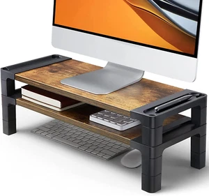 HUANUO Soporte de Monitor Elevador de Computadora, Soporte de Monitor para Escritorio con Ajustable - Imagen 1 de 12