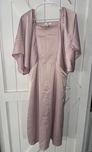 Entro Size Large L Womens Dress Pink Bridesmaid Flowy Sleeves Style D19602 - Picture 1 of 4