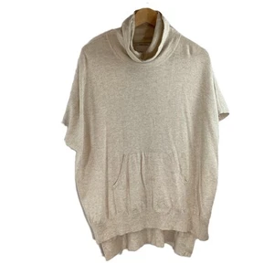 Part Two Cream Wool & Cashmere Blend Sleeveless Roll Neck Knit Jumper S - Picture 1 of 4