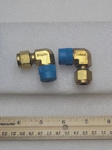 Swagelok Holland Brass 3/8" Tube x 3/8" Mnpt Tubing Adapter B-600-2-6 NOS 2 Pack - Picture 1 of 1