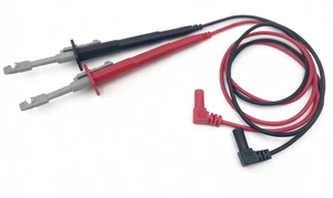 Clip de prueba aislamiento piercing rojo negro PVC extensiones de plomo CATIII 1000V 10A EE. UU. - Imagen 1 de 6