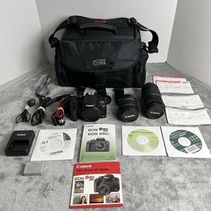 Confezione Canon Rebel EOS XS DS126191 con 2 obiettivi + altre forniture e accessori - Foto 1 di 21