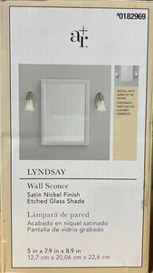 allen + roth Lyndsay 5-in 1-Light Satin Nickel LED Transitional Vanity Light - Picture 1 of 2