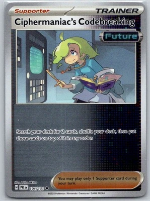 Ciphermaniac's Codebreaking - 145/162 Reverse Holo SV05: Temporal Forces NM - Image 1 of 2