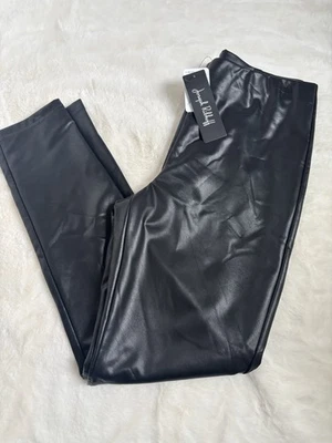 Pantalones para mujer Joseph Ribkoff 10 negros calce ajustado imitación cuero elásticos nuevos con etiquetas Foto 1 de 4