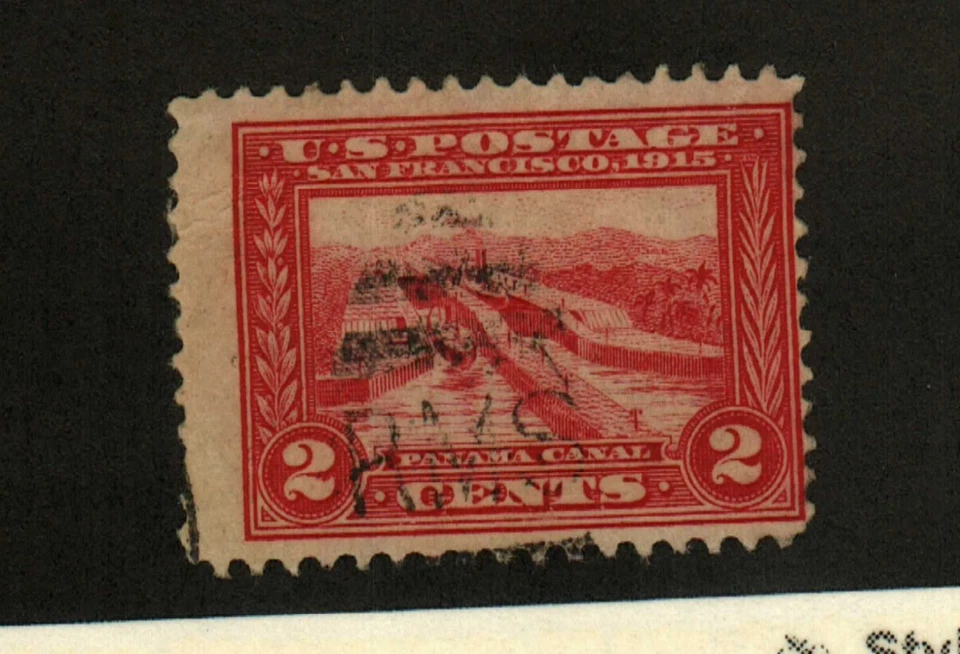 US #398 used Panama Canal - Image 1 of 1