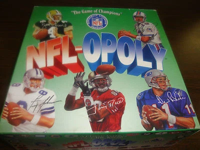NFL- OPOLY BOARD GAME VINTAGE 1994 THE GAME OF CHAMPIONS OF FOOTBALL PROS - Image 1 of 3