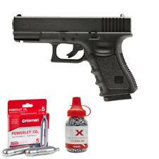 Umarex Glock 19 Gen. 3 CO2 BB Air Pistol 0.177 Cal Kit w/ Cartridges & BBs