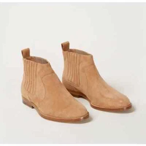 NWOT Jenni Kayne Women's Suede Chelsea Boots in Camel Size 5 or EU 35 - Picture 1 of 12