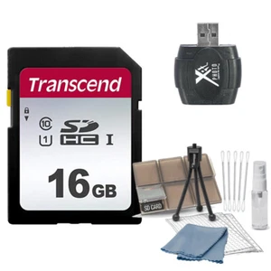 Transcend 16GB SDHC Class 10 Memory Value Kit with Reader + Card Holder - Picture 1 of 2