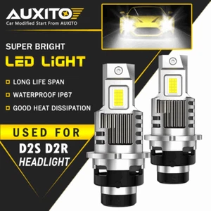 LED Headlight Bulb Replace HID Xenon Super White D2S D2R 6500K High Power Series - Picture 1 of 9