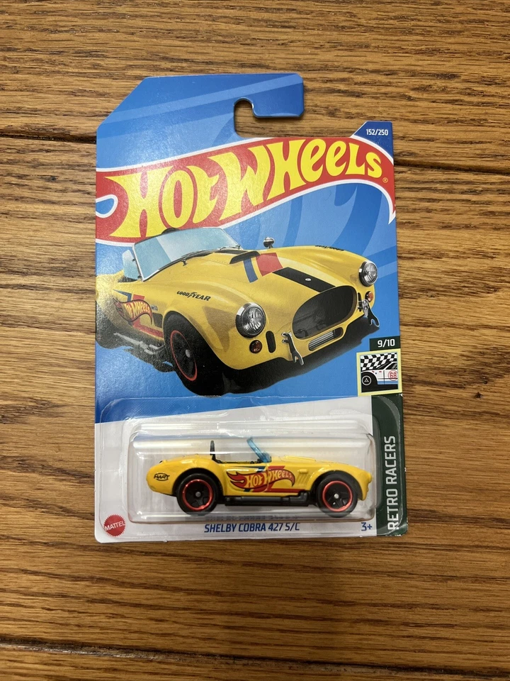Hot Wheels Shelby Cobra 1:64 1/64 scale model diecast car yellow  - Image 1 of 1