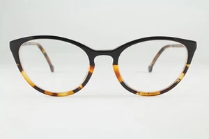 Raro Auténtico LA Eyeworks ZAPATO DE CABALLO 705 52mm Negro Tortuga Gafas Divididas Marcos - Imagen 1 de 5