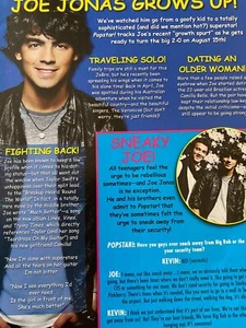 Joe Jonas, The Jonas Brothers, Full Page Vintage Pinup - Picture 1 of 1