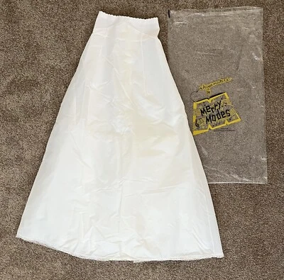 Shapemakers Merry Modes Wedding Dress Half Slip Vintage 1980 White Zips Size 8 - Image 1 of 4