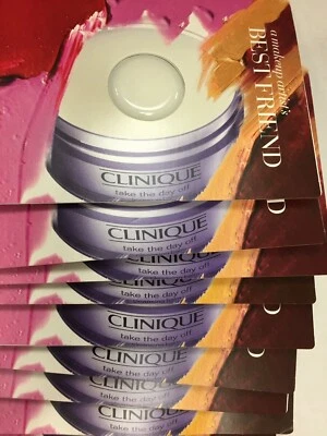 Lot 10x Clinique Take The Day Off Cleansing Balm Sample Card 0.1 oz / 3 ml - Image 1 of 4