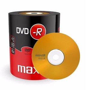 Maxell DVD-R | Recordable Blank DVD Discs Media Pack Of 5 4.7GB 120 Mins 16x - Picture 1 of 6