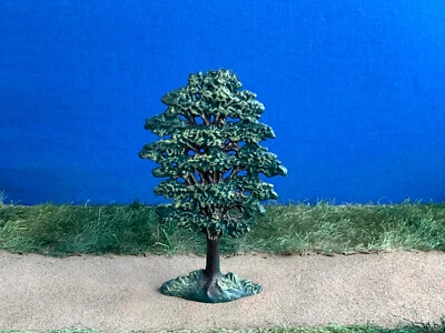 Árbol Hausser Elastolin Alemania #4906 años 60 plástico pintado 5,5 pulgadas de alto Foto 1 de 4