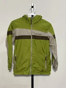 Columbia Sportswear Kid's Long Sleeve Full Zip Hooded Windbreaker Jacket 10/12 - Picture 1 of 3