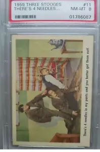 1959 Fleer Three Stooges #11 PSA 8; - Picture 1 of 4